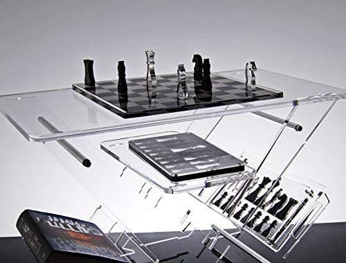 Jeu D'échecs En Verre – Échiquier 25x25cm, Décoratif, Neuf, Stratégie