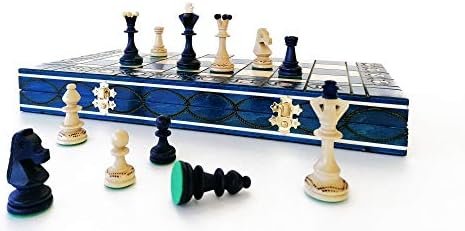 Combo Royal – Jeu d’échecs en bois de charme et sycomore erable